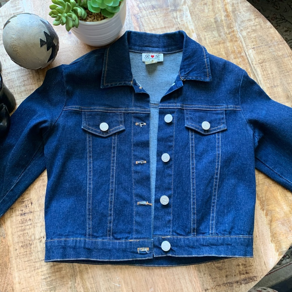 BUGLE BOY crop Blue denim jacket